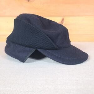 Dorfman Pacific Headwear Wool Blend Hat Ear Neck Flap Blue One Size Fits Most